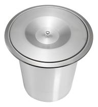 Lixeira Pia Cozinha Embutir Granito Inox 3 Litros