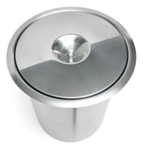 Lixeira Pia Cozinha Embutir Granito Inox 5 L Luxo Pol Inox