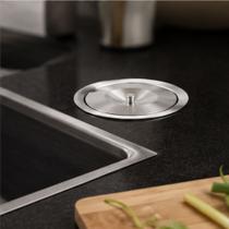 Lixeira Pia Cozinha Embutir Granito Inox Alumínio Luxo 5 Litros - Inovar Metais Lixeira Pia Cozinha Embutir Granito Inox Alumínio Luxo 5 Litros - Inovar Metais