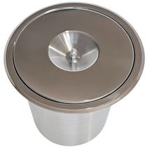 Lixeira Pia Cozinha Embutir No Granito Em Inox 5lts 20X24 CM