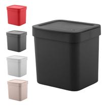 Lixeira Pia De Cozinha Banheiro 4,7 Litros Casa Cesto Lixo Com Tampa Limpeza Home Office Resistente Lixeira Pia De Cozinha Banheiro 4,7 Litros Casa Cesto Lixo Com Tampa Limpeza Home Office Resistente