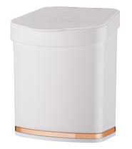 Lixeira pia de cozinha eleganza 2,5 litros branca/rose - future