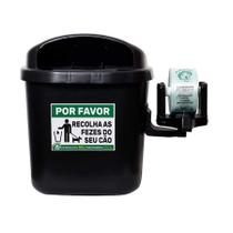 Lixeira Pipicão Cata Caca Preta - 40 Litros Lixeira Pipicão Cata Caca Preta - 40 Litros