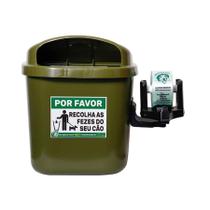 Lixeira Pipicão Cata Caca Verde - 40 Litros Lixeira Pipicão Cata Caca Verde - 40 Litros
