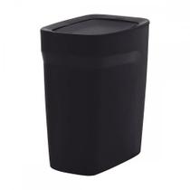 Lixeira Plastica Basculante Tramontina Compacta 8,5 Litros Preta - 92864309