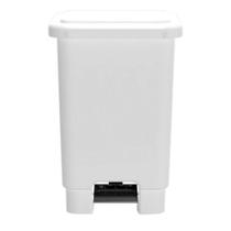 Lixeira Plástica Branco 50 Litros Retangular Com Pedal Lixeira Plástica Branco 50 Litros Retangular Com Pedal