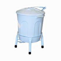 Lixeira Plástica com Suporte Pedal em Aço Branca 10 Litros Lixeira Plástica com Suporte Pedal em Aço Branca 10 Litros