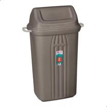 Lixeira Plástica com Tampa Basculante 30L Castor Sanremo