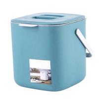 Lixeira Plástica De 2 Níveis Com Alça, Organizador De Lixo Com Drenagem Para Compostagem