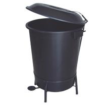 Lixeira Plástica em Suporte de Ferro com Pedal 100 Litros. Lixeira Plástica em Suporte de Ferro com Pedal 100 Litros.