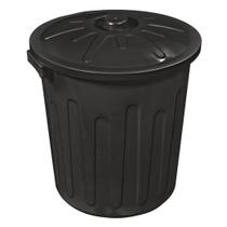 Lixeira Plástica Preta com Tampa e Alça 30 Litros Arqplast