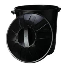 Lixeira Plástica Preta Fechada Com Tampa Lixo 10litros Prática Fácil Higiênica Banheiro Varanda
