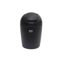 Lixeira Plástica Redonda Mini Tampa Basculante Cesto Lixo 1,2l Arcaplast Casa Lavabo Banheiro Pia 1,2 litros Compacta -