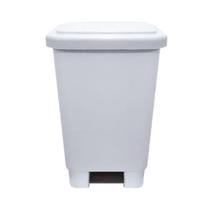 Lixeira Plástica Retangular Com Pedal 15 Litros