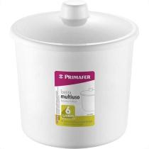 Lixeira Plastico 6 Litros Branca com Tampa Atlas