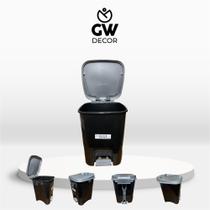 Lixeira Plástico Cesto De lixo Com Pedal 15 Litros Resistente Lixeira Plástico Cesto De lixo Com Pedal 15 Litros Resistente