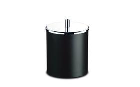 Lixeira PP com Tampa em Inox Brinox Decorline Ø 18,5 x 23 cm Preto