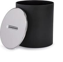 lixeira pp preta tampa inox 5,4l 23cm* decorline - brinox lixeira pp preta tampa inox 5,4l 23cm* decorline - brinox