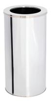 Lixeira Premium em Aço Inox Aro Polido 20 Litros Cor Prateado