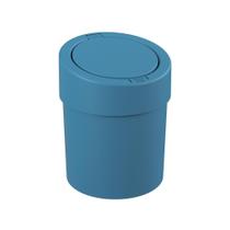 Lixeira Press 5 Litros Flora Ocean Reciclado Azul Atlantic - Coza