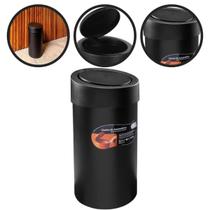 Lixeira press 9l preta brinox