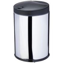 Lixeira Press De Inox Com Tampa Pp 4 Litros Preto - 3050-252 - Brinox Lixeira Press De Inox Com Tampa Pp 4 Litros Preto - 3050-252 - Brinox