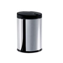 Lixeira Press Inox Com Tampa Preta 4 Litros - Brinox Lixeira Press Inox Com Tampa Preta 4 Litros - Brinox