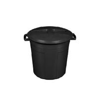 Lixeira Preta Cesto De Lixo Grande Cozinha 30 Litros - Belmount