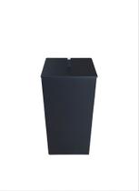 Lixeira Preto Fosco Slim lavabo banheiro 3.5 Lt- 13 X 13 X 26