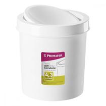 Lixeira Primafer Basculante 4,3L Branca Pr1017-2