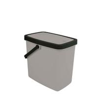 Lixeira Push 6 Litros - Cinza