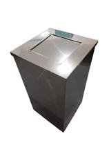 Lixeira Quadra Inox 50 Litros Basculante - guardian