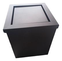 Lixeira Quadrada 15 Litros Inox Black