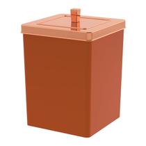 Lixeira Quadrada 6,5 Litros Cesto De Lixo Rose Gold Para Banheiro Pia Cozinha - 530RG Future Lixeira Quadrada 6,5 Litros Cesto De Lixo Rose Gold Para Banheiro Pia Cozinha - 530RG Future