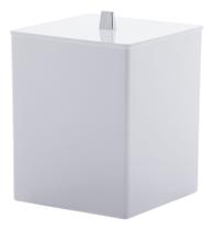 Lixeira Quadrada Branca P/ Banheiro Quadratta 1571 Paramount
