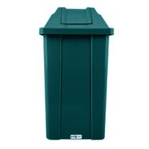 Lixeira Quadrada Com Tampa Basculante Q25 25 L Verde