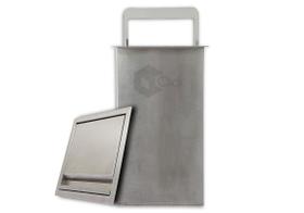 Lixeira Quadrada De Embutir Com Tampa Aco Inox 7 Litros Para Bancada Cozinha - Estilo e Funcionalidade para Seu Espaço AJLstore