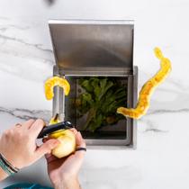 Lixeira Quadrada Embutida Aço Inox 304 5L Tampa Articulada Cozinha Gourmet Cozix