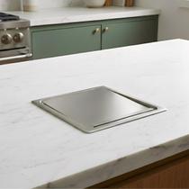 Lixeira Quadrada Embutir Pia Bancada Aço Inox Escovado 5 L