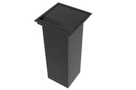 Lixeira Quadrada Embutir Preta 8 L Para Bancada Lixeira Quadrada Embutir Preta 8 L Para Bancada