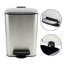 Lixeira Quadrada Pedal Cesto Lixo 6 Litros Cozinha Banheiro Lixeira Quadrada Pedal Cesto Lixo 6 Litros Cozinha Banheiro