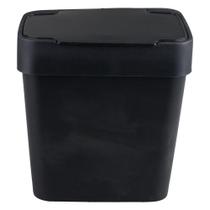 Lixeira Quadrada Plástica 2,5L Mb Preta Lixeira Quadrada Plástica 2,5L Mb Preta