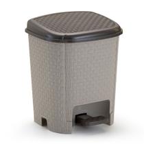 Lixeira Rattan 06 Litros Com Pedal - Monte Líbano
