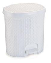 Lixeira Rattan Organizadora Multiuso 6 Litros Branco
