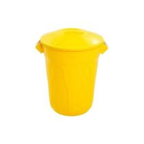 Lixeira Redonda 100 Litros Tipo Balde Amarelo Lixeira Redonda 100 Litros Tipo Balde Amarelo
