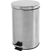 Lixeira Redonda, 20 Litros, Inox, Cinza, Vonder OstenVonder Lixeira Redonda, 20 Litros, Inox, Cinza, Vonder OstenVonder