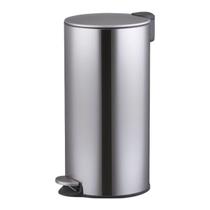 Lixeira Redonda 30 Litros com Pedal - Inox