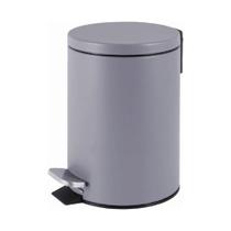 Lixeira Redonda 3L Cinza Matte com Pedal Powermaid Lixeira Redonda 3L Cinza Matte com Pedal Powermaid