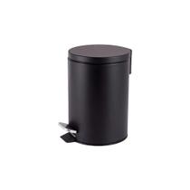 Lixeira Redonda 3L Preto Matte com Pedal Powermaid Lixeira Redonda 3L Preto Matte com Pedal Powermaid