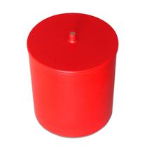 Lixeira Redonda 5 Litros Domum Vermelha - Fácil Limpeza